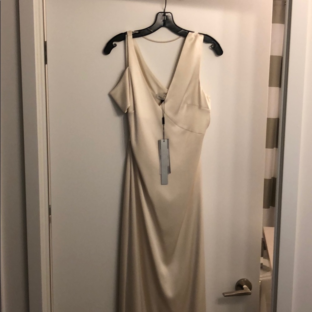 Halston Heritage Satin Gown